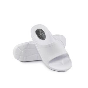 My pillow unisex  white slides size 7mens 5womens